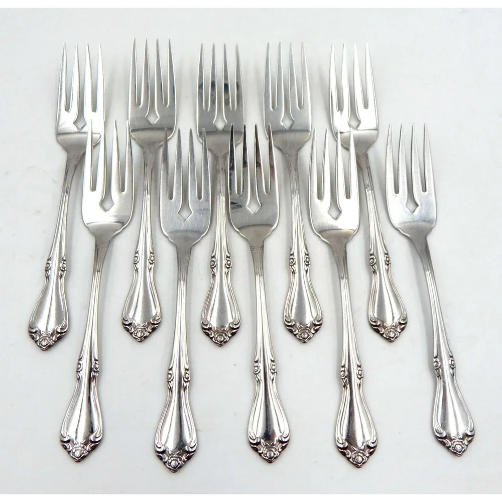 Oneida SSS Celebrity Salad Dessert Forks Stainless Flatware S/6 Replacement